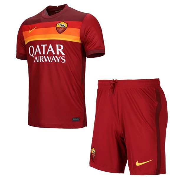 Camiseta AS Roma 1ª Kit Niños 2020 2021 Rojo